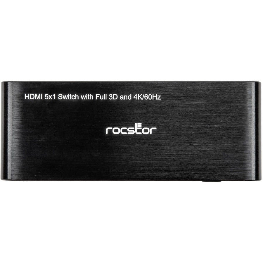 Rocstor 5 Port Hdmi (2.0) Splitter 4K/60Hz Supports Hdr & (Edid)