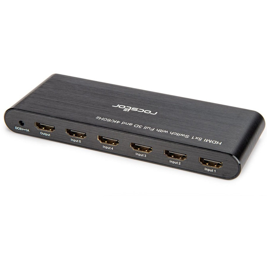 Rocstor 5 Port Hdmi (2.0) Splitter 4K/60Hz Supports Hdr & (Edid)
