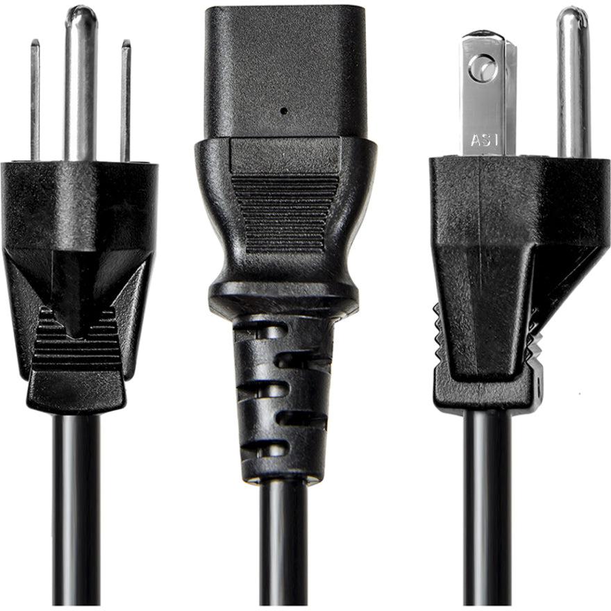 Rocstor 6Ft Computer Power Cord Nema5-15P To C13