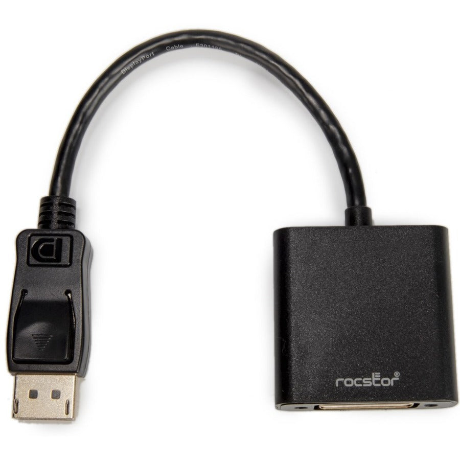 Rocstor Active DisplayPort&reg; to DVI Adapter - 4K@30Hz - Resolutions up to 3840x2160 Y10A230-B1