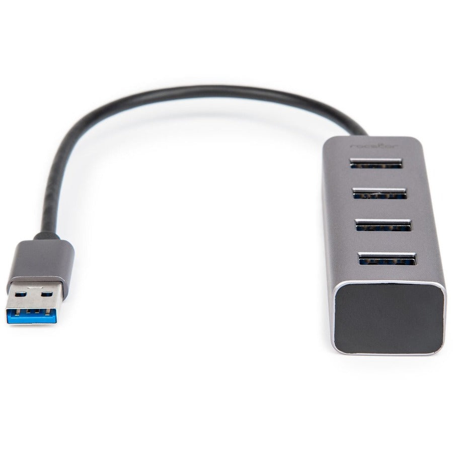 Rocstor Portable 4 Port Hub Usb-A To 4X Usb-A Superspeed Usb 3.0