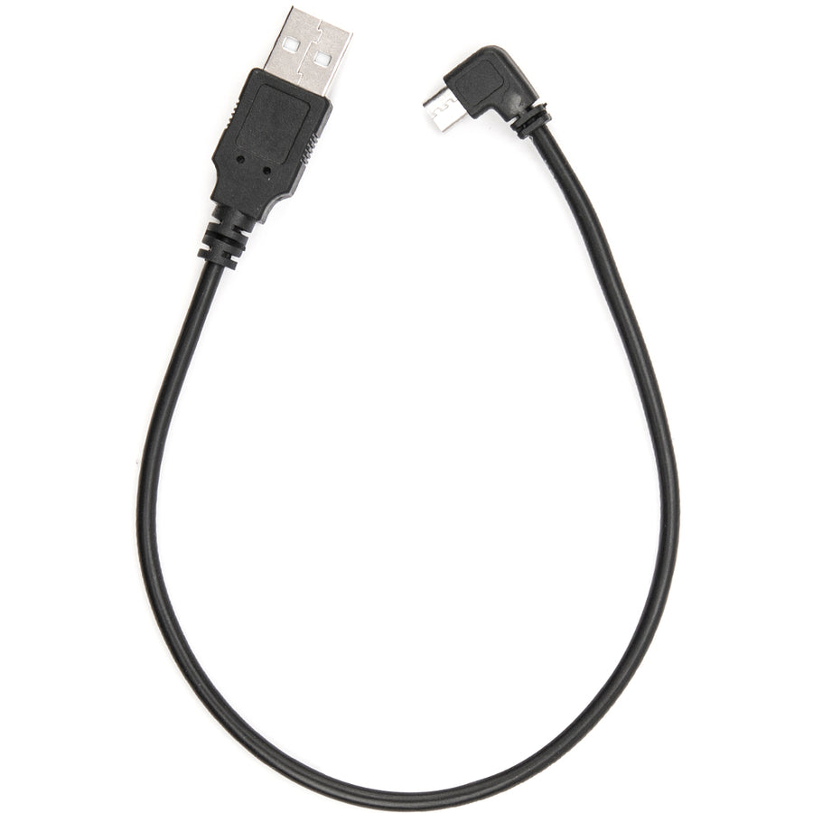 Rocstor Premium 1 Ft Micro Usb Cable - A To Right Angled Micro B - Usb Type A Male - Micro Usb Type B Male - 1Ft - Black Usb Cable
