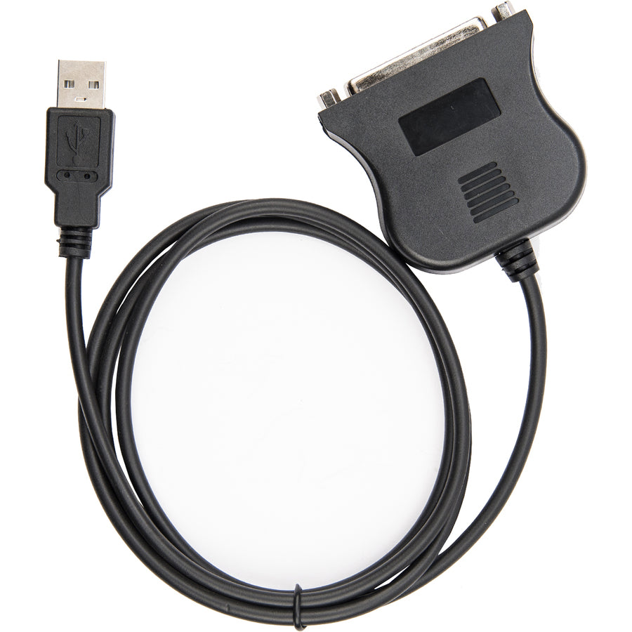 Rocstor Premium 4 Ft Parallel Printer Adapter - Usb - Db25 Parallel - Type A Male Usb Db25F To Usba Male - Black
