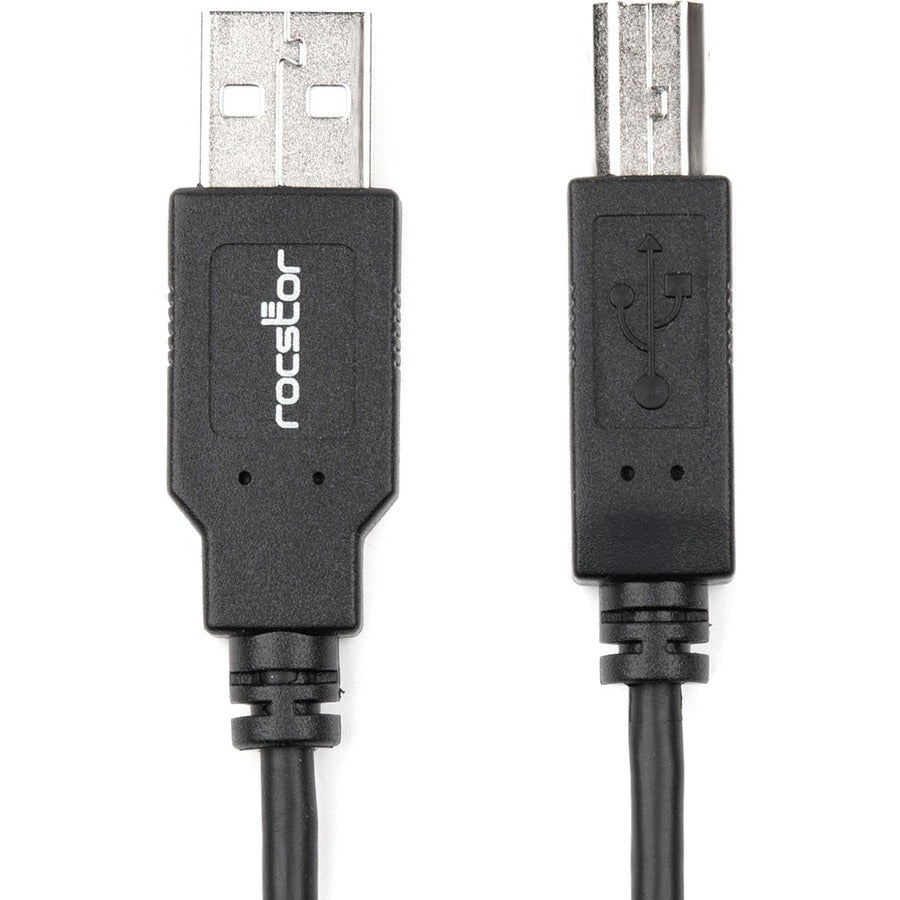 Rocstor Premium High Speed USB 2.0 - 6 ft USB cable - 4 pin USB Type A (M) - 4 pin USB Type B (M) - 1.8 m (USB / Hi-Speed USB ) - Type A Male - Type B Male - For printers, scanners or external USB hard drives - 6ft CABLE M/M Y10C116-B1