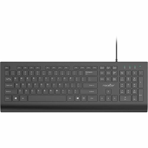 Rocstor Premium K10 Wired Keyboard – US English 104 Key