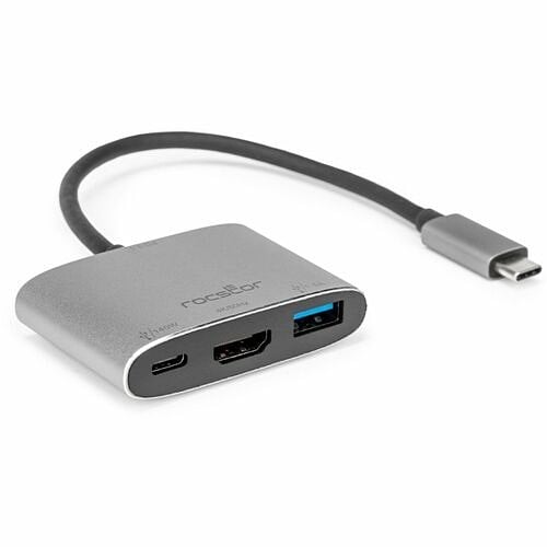 Rocstor Premium USB-C 3-in-1 Multiport Adapter