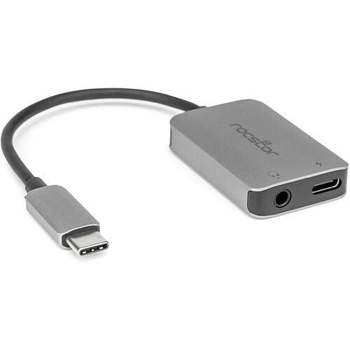 Rocstor Premium USB-C to 3.5mm Audio Adapter with 100W PD