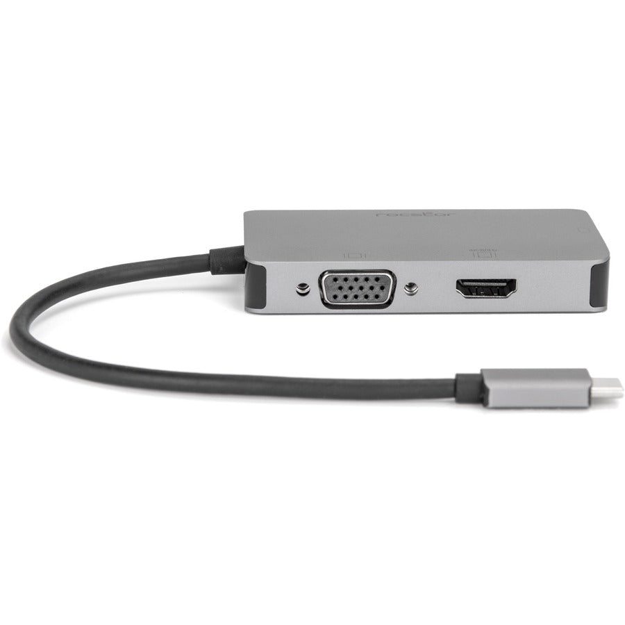 Rocstor Premium Usb-C Multiport Hub 3-In-1, Hdmi, Vga Or Dvi Adapter