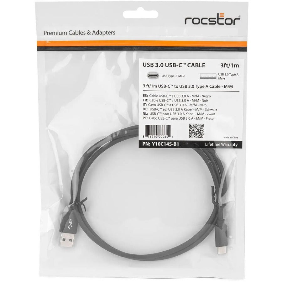 Rocstor Premium Usb-C To Usb 3.0 Type A Cable