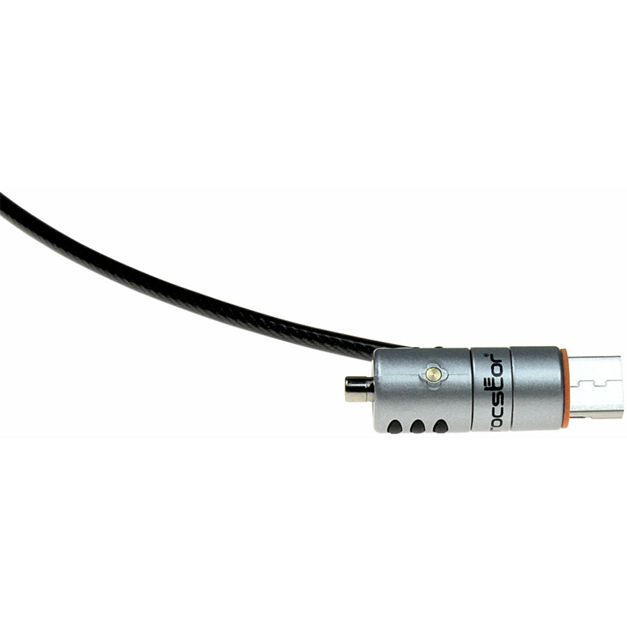 Rocstor Rocbolt Premium Usb Type-A Security Cable Keyed Lock For Macbook&Reg;, Macbook Pro&Reg;, And Mac Pro&Reg; - With 2 Keys - 6 Ft - For Macbook&Reg;, Macbook Pro&Reg;, And Mac Pro&Reg; Usb Type-A Ports- Galvanized Heavy Duty Steel Construction