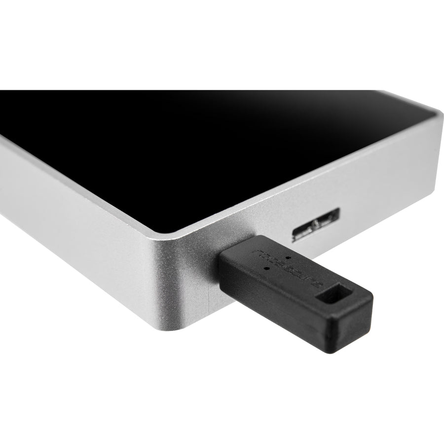 Rocstor Rocsecure EX31 1 TB 2.5 Hard Drive - External - Portable - USB 3.1 - 7200 rpm ENCYPTED PORTABLE DRIVE 3XTOKEN KEY" E634P7-01