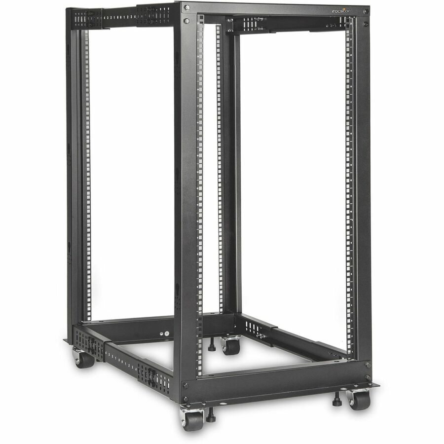 Rocstor SolidRack Open Frame 4-Post Adjustable Depth Rack Y10E072-B1