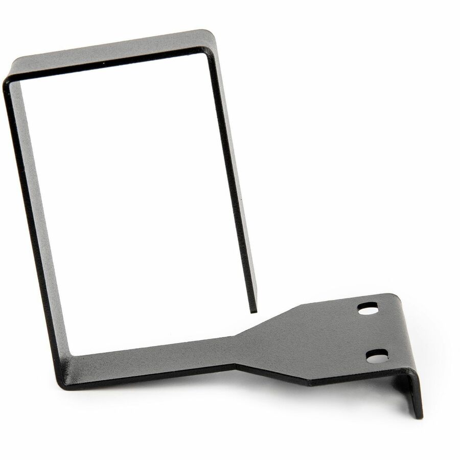 Rocstor Vertical Cable Management Hook - D-ring - Black - 1 - 1.5U Rack Height - Steel