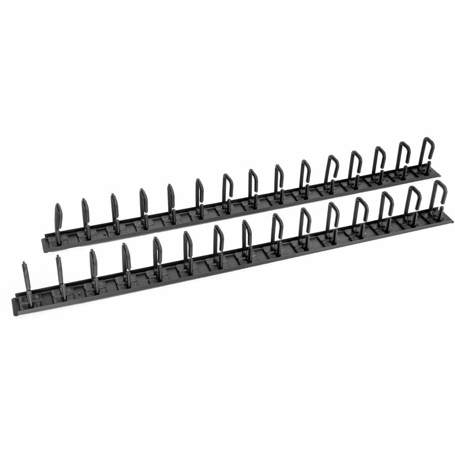 Rocstor Vertical Cable Organizer with D-Ring Hooks - 0U - 6 ft. - Vertical Cable Manager