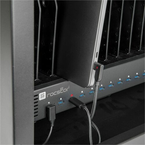 Rocstor Volt UC16 USB-C 16-Device Charging Station Cabinet - 16 Devices Supported