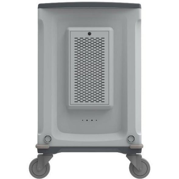 Rocstor Volt&Reg; C42 Charging Cart With Intelligent Power Charging - Up To 42 Device Intelligent Power Charging Cart For Notebooks, Chromebook&Reg;, Macbook&Reg;, And Macbook&Reg; Pro- 3 Slide-Out Shelves - Push Handle - 4 Heavy Duty 5" Casters - Steel C