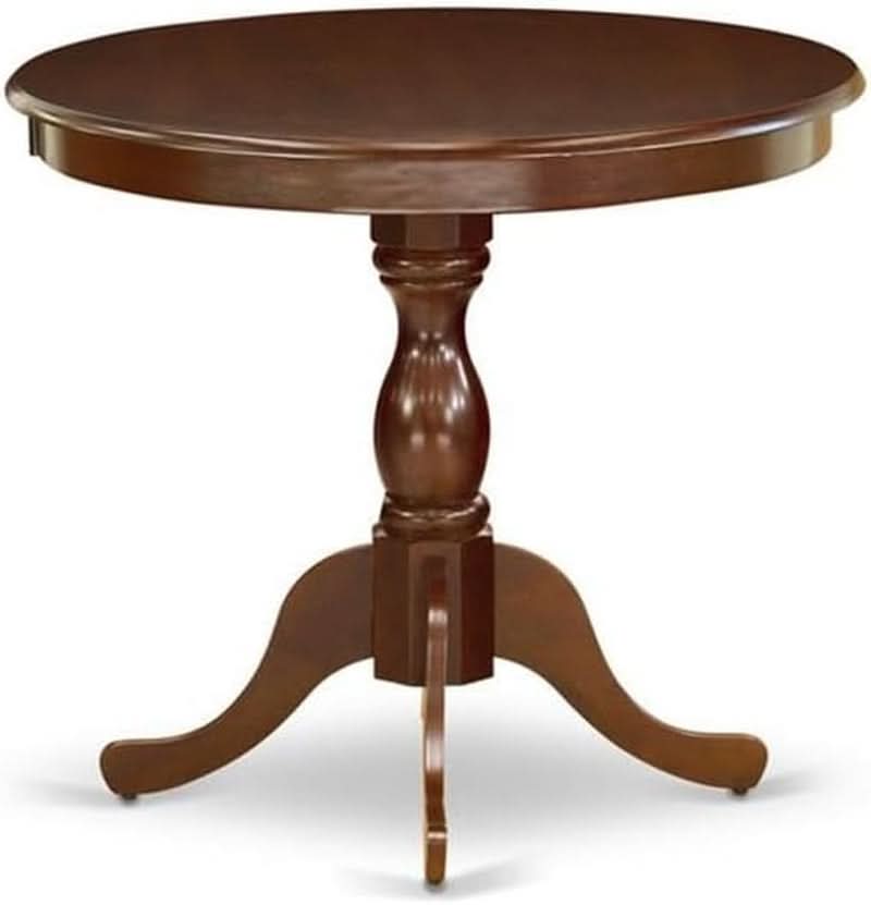 Round Dining Table 36x36 Inches With Pedestal Base