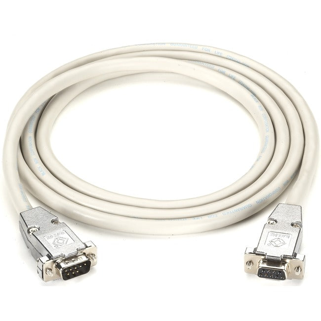 Rs-232 Shielded Null Modem Cable - Metal Hoods Db9 Male/Female, 6-Ft. (1.8-M)