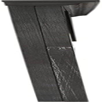 Rustic Black King Headboard - Durable Mahogany Wood