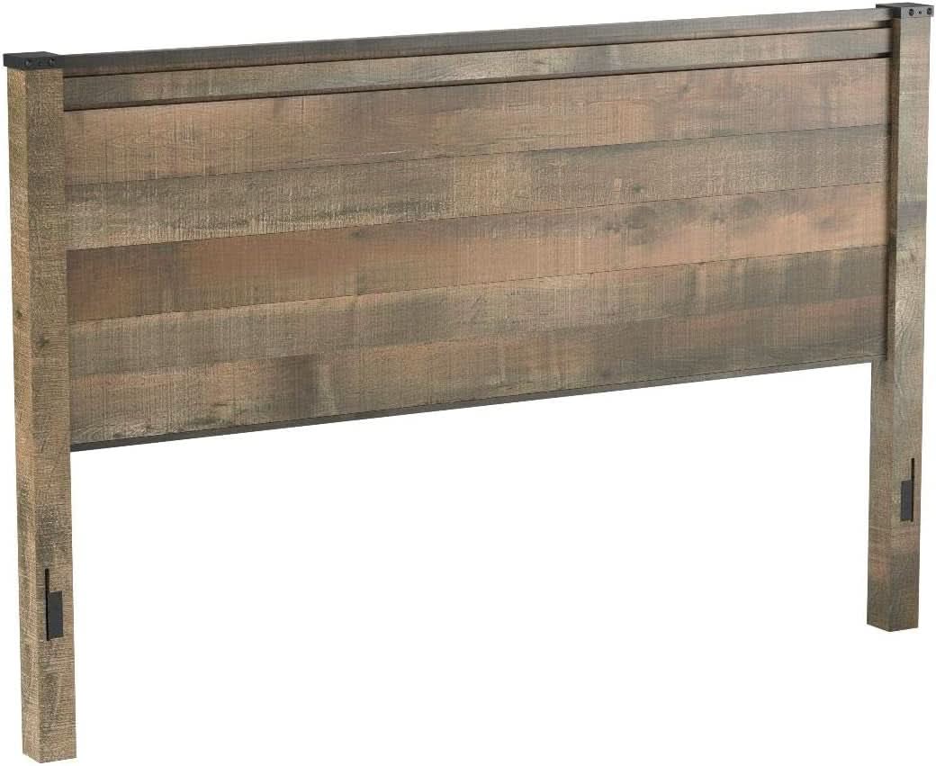 Rustic King Headboard with Charming Plank Details