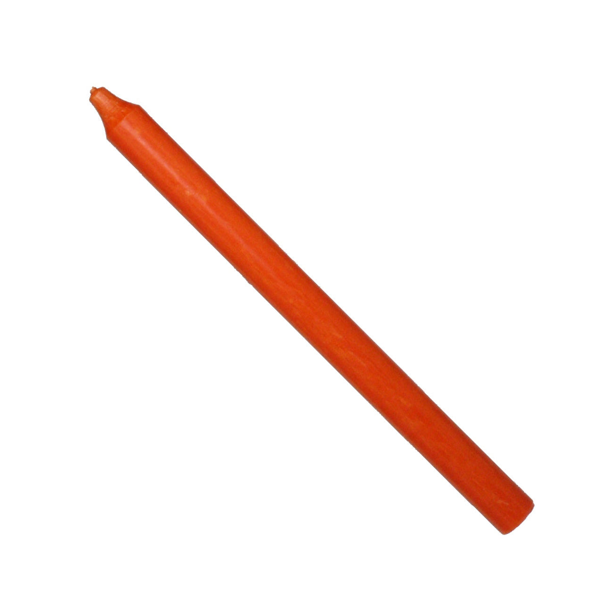 Rustic Taper Dinner Candle - 12 Inch Dark Orange