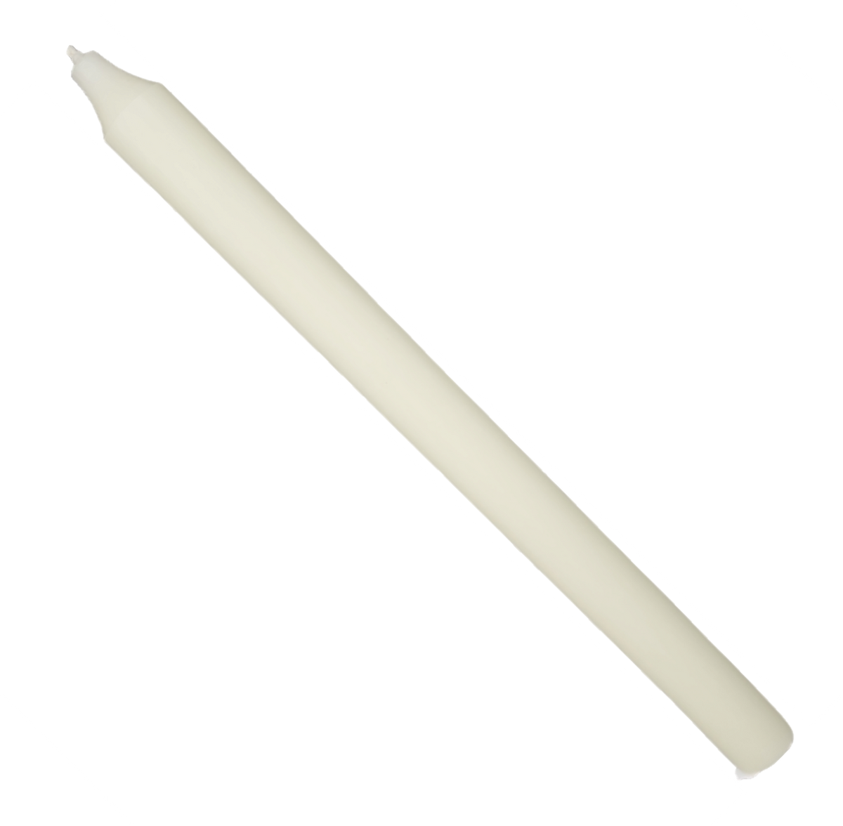 Rustic Taper Dinner Candle - 12 Inch Ivory
