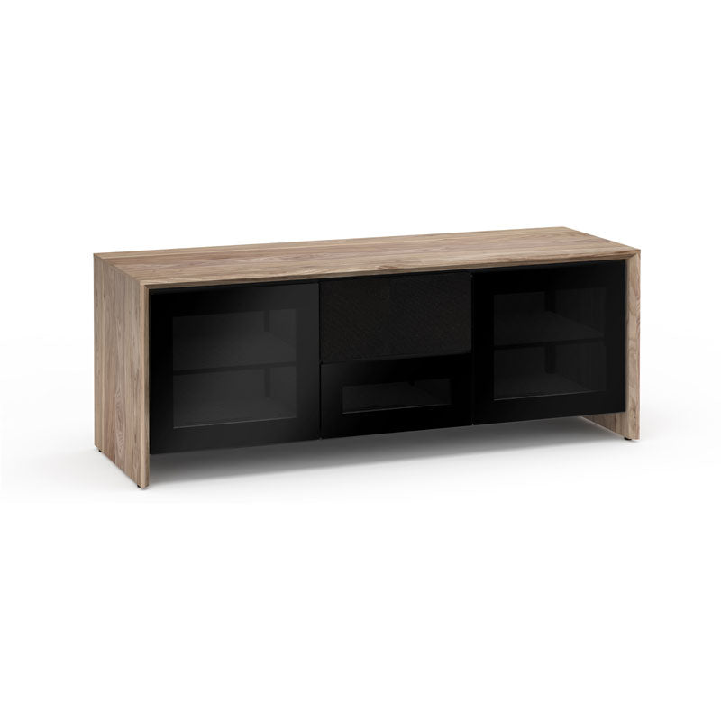 Salamander Barcelona 236 AV Cabinet Natural Walnut Black Glass