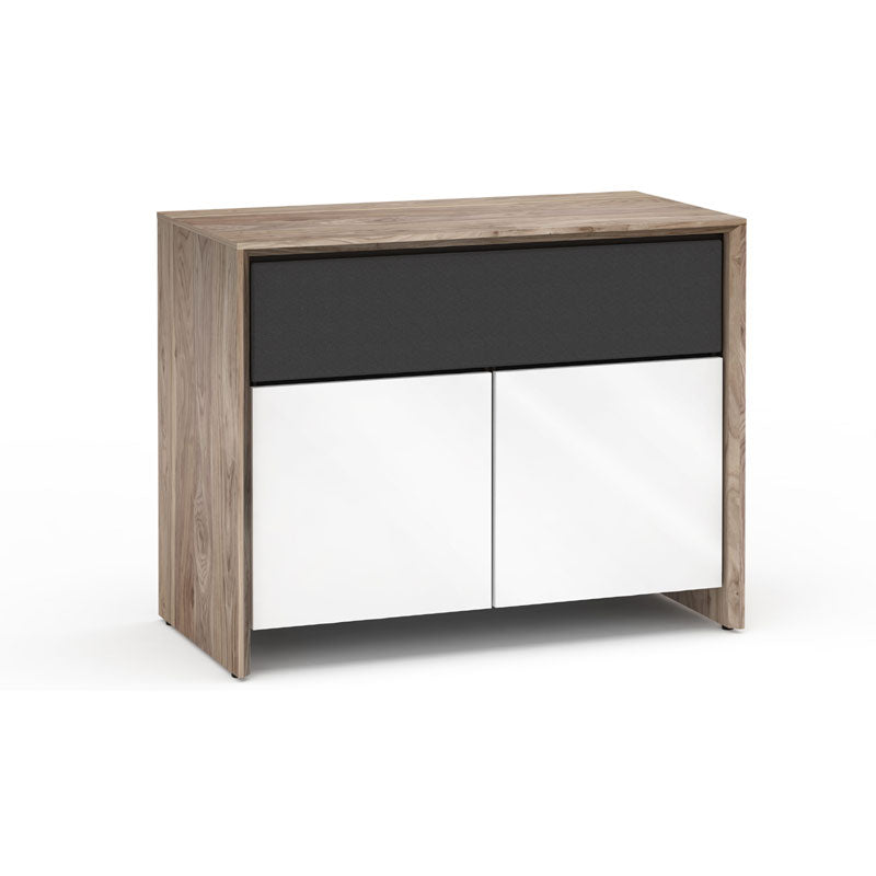 Salamander Barcelona 329 Media Console Natural Walnut Gloss White