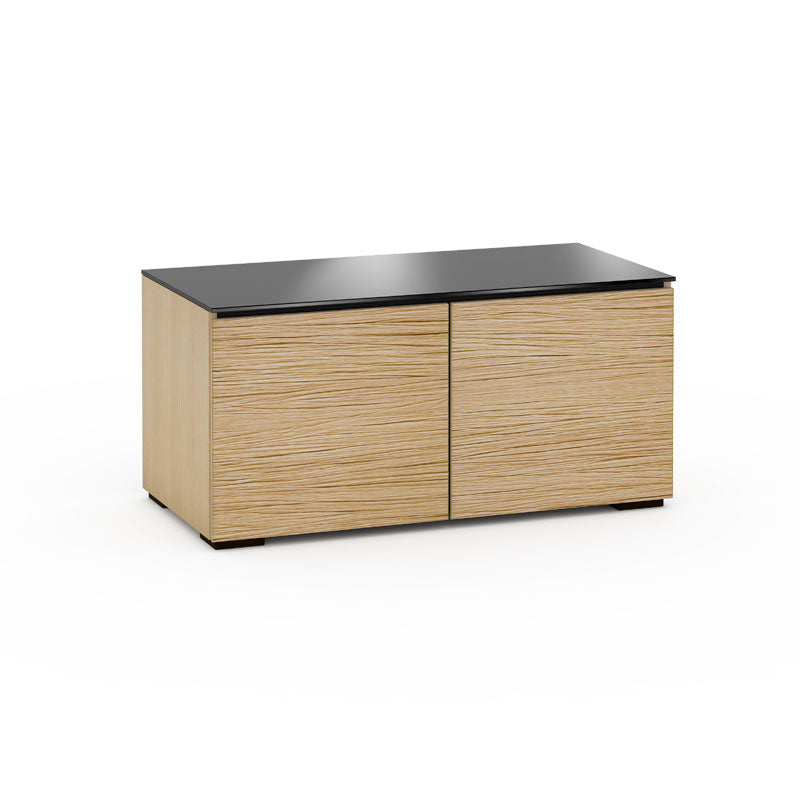 Salamander Denver 221 Natural Oak AV Cabinet with Tempered Glass Top