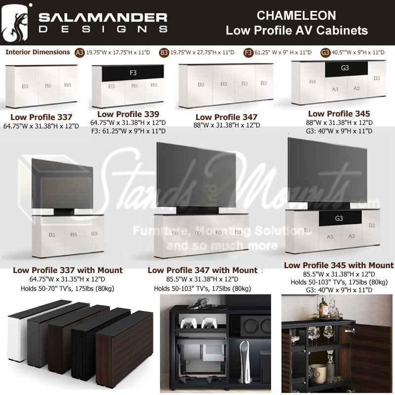 Salamander Denver 347 Low Profile Media Console Natural Oak C1