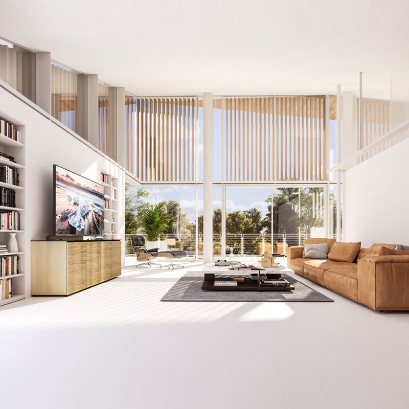 Salamander Denver 217 Sub Enclosure Natural Oak – Ventilated AV Cabinet