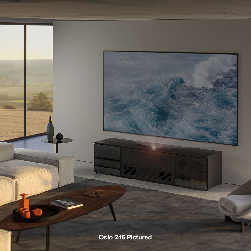 Salamander 245 Cabinet for Epson LS800 Projector Integrated Home Theater Gloss White