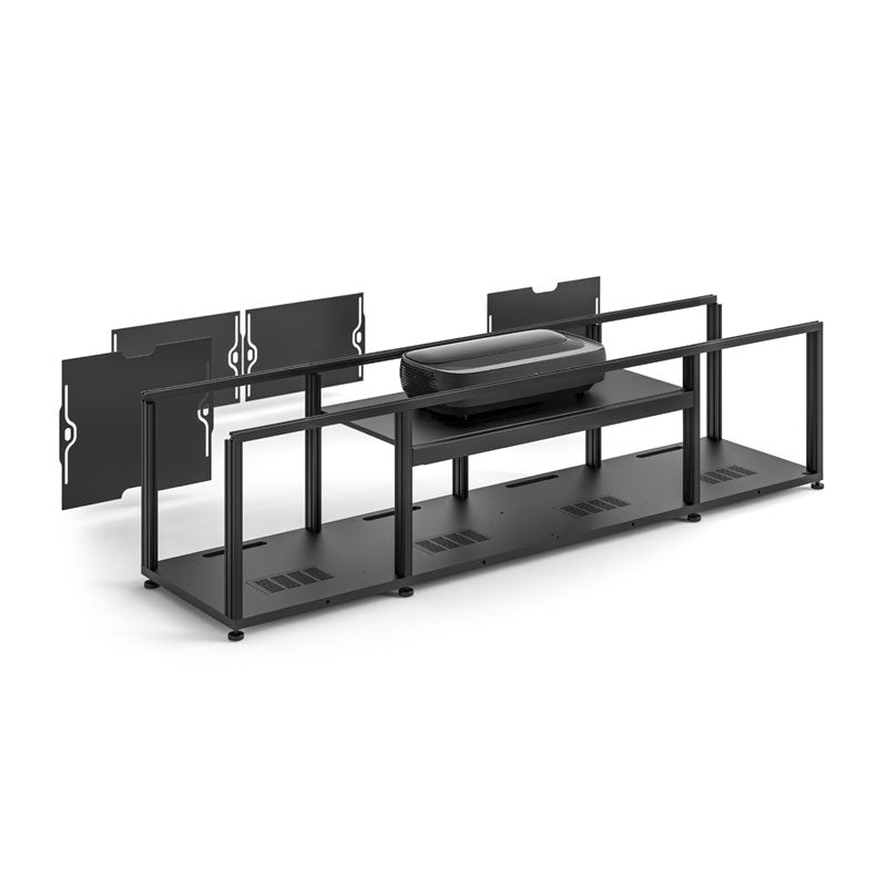 Salamander Chicago 245 AV Cabinet for Hisense UST L9G Projector - Black Oak