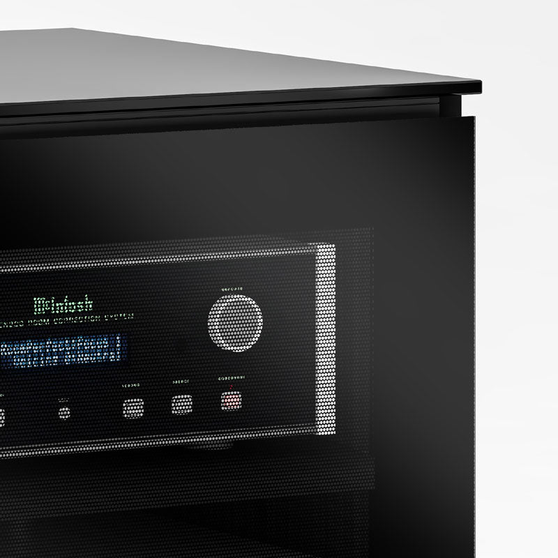 Salamander Chameleon Low Profile 345 AV Cabinet Oslo Black Glass