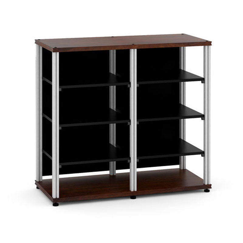 Salamander Synergy Twin 40 Walnut Modular Base with Aluminum Posts