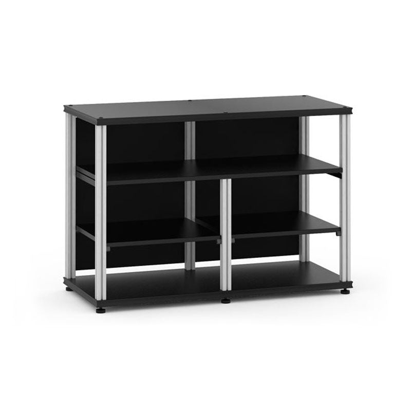 Salamander Synergy Twin 30 Open Center AV Cabinet Black Oak