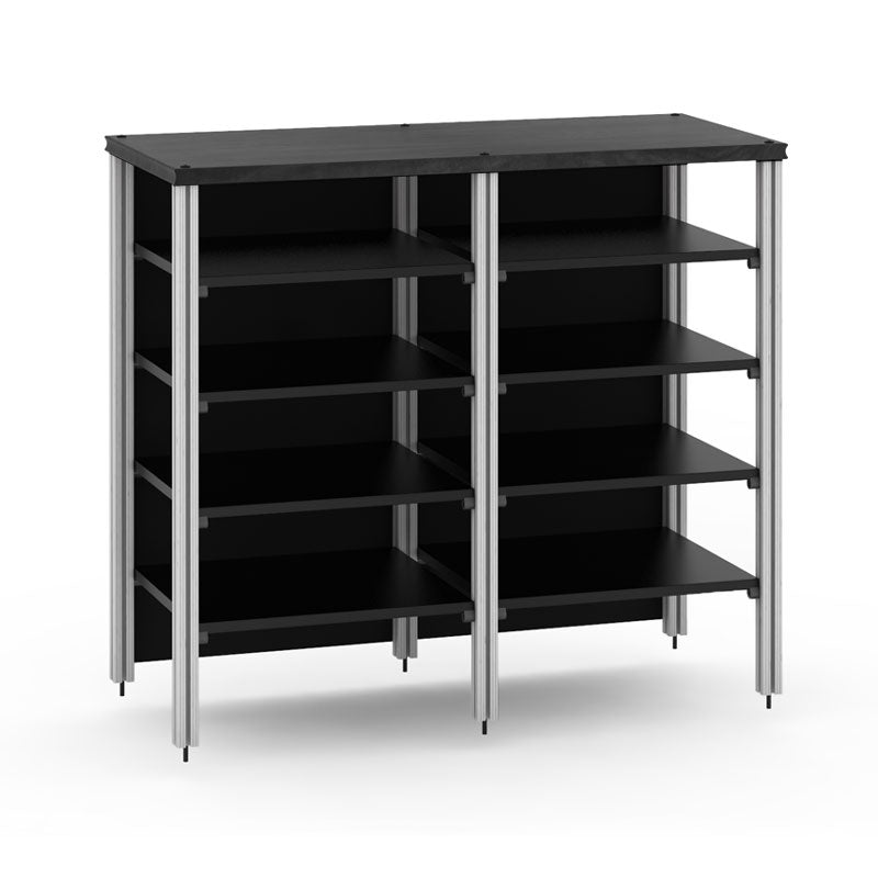 Salamander Synergy Twin 40 Extension Black Oak with Aluminum Posts – Expand Storage