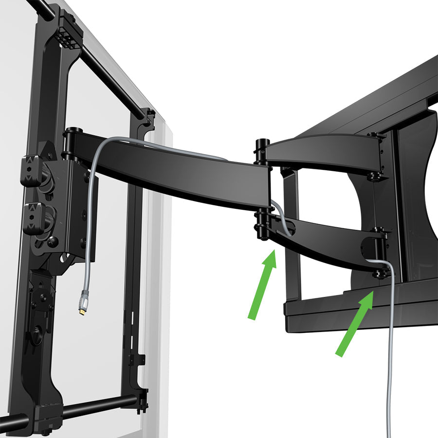 SANUS Full-Motion+ VMF620 Wall Mount for Flat Panel Display - Black