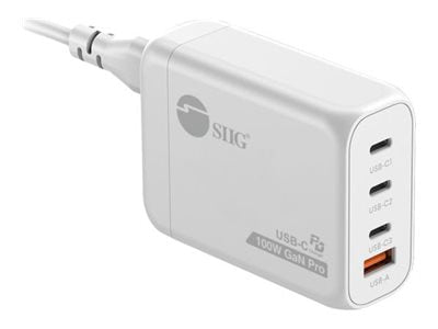 SIIG 100W GaN PD Combo Charger 3C1A Fast Power Hub