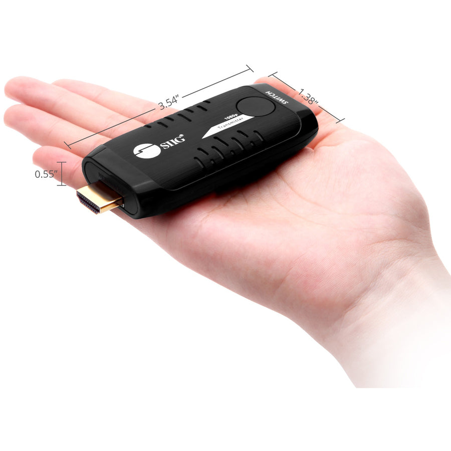 SIIG 10x1 1080p Wireless HDMI Extender 66ft - Transmitter CE-H24E11-S1