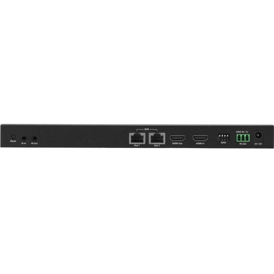 SIIG 1x2 4K60Hz HDMI Splitter Over Cat6 Extender with Loopout/IR/ARC & RS-232 - Up to 230ft (70m) - Near Zero Latency CE-H27911-S1