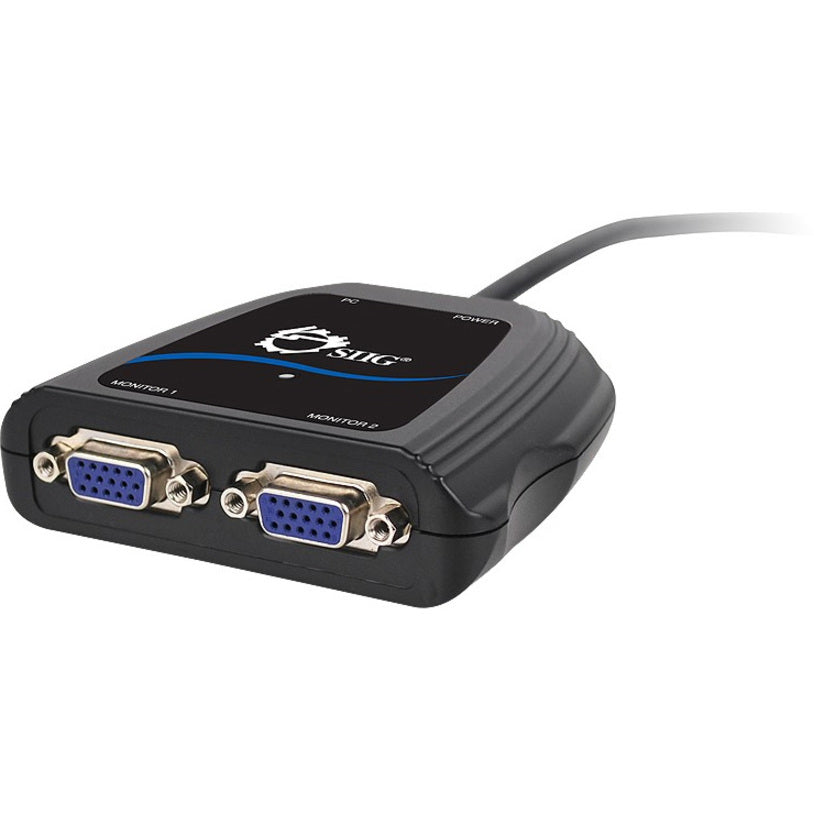 SIIG 1x2 Compact VGA Splitter CE-VG0A11-S1