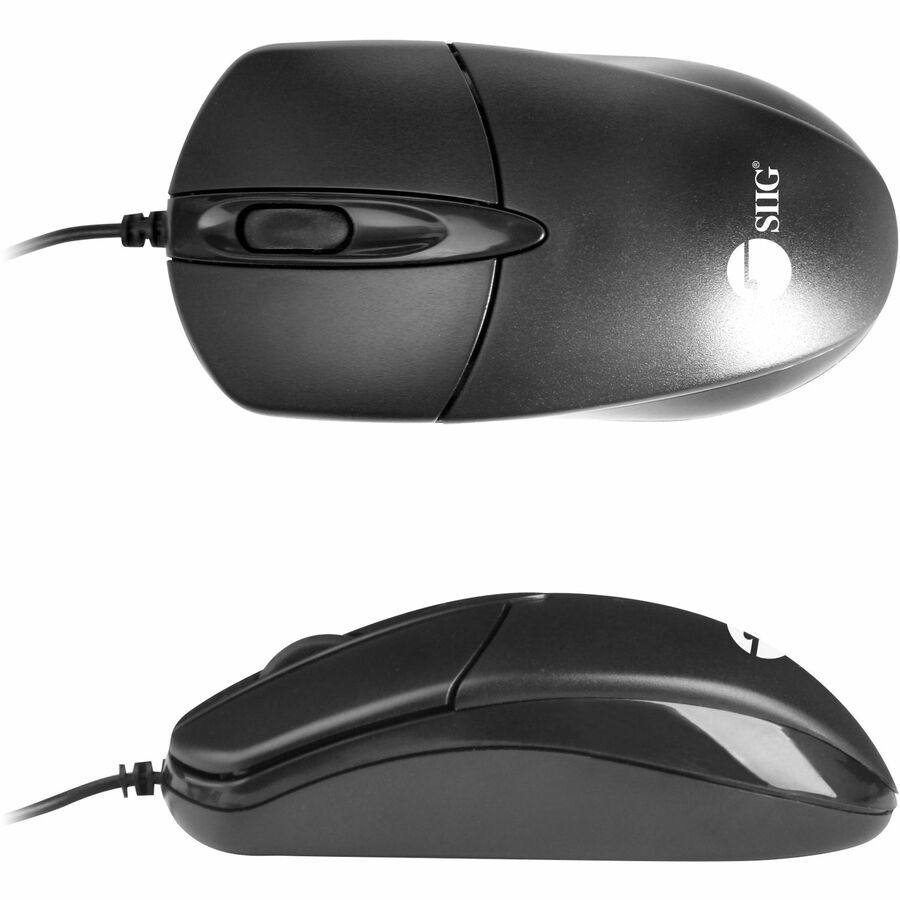 SIIG 3 Buttons USB Optical Mouse - Smooth, precise and affordable USB 3-button optical