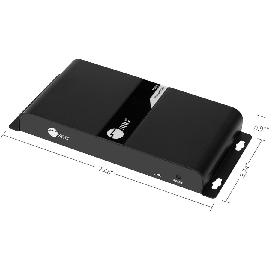 SIIG 4 Port HDMI Splitter over Cat6 Extender with IR - 40m CE-H23U11-S1