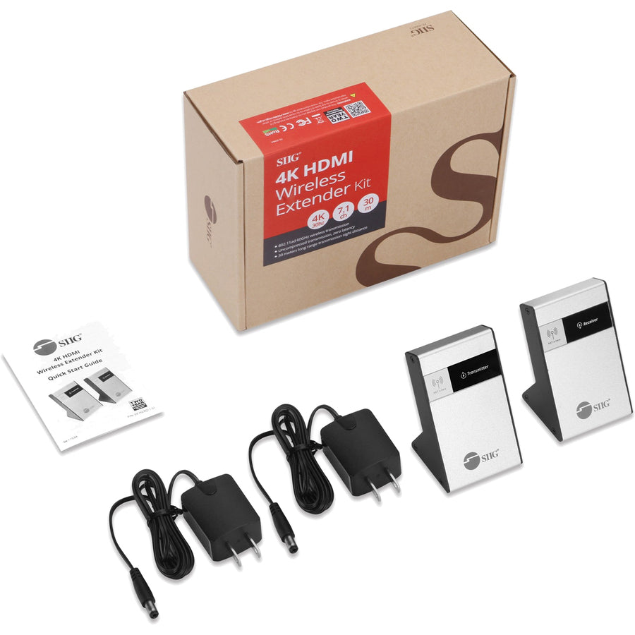 SIIG 4K HDMI Wireless Extender Kit - 98ft CE-H23Q11-S1