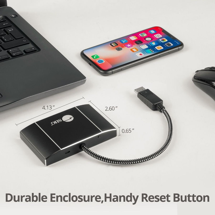 SIIG 8K 1x3 DisplayPort 1.4 to DisplayPort MST Hub Splitter CE-DP0P11-S1