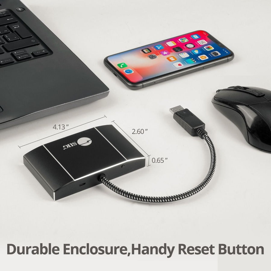 SIIG 8K 1x3 DisplayPort 1.4 to HDMI MST Hub Splitter CE-DP0Q11-S1