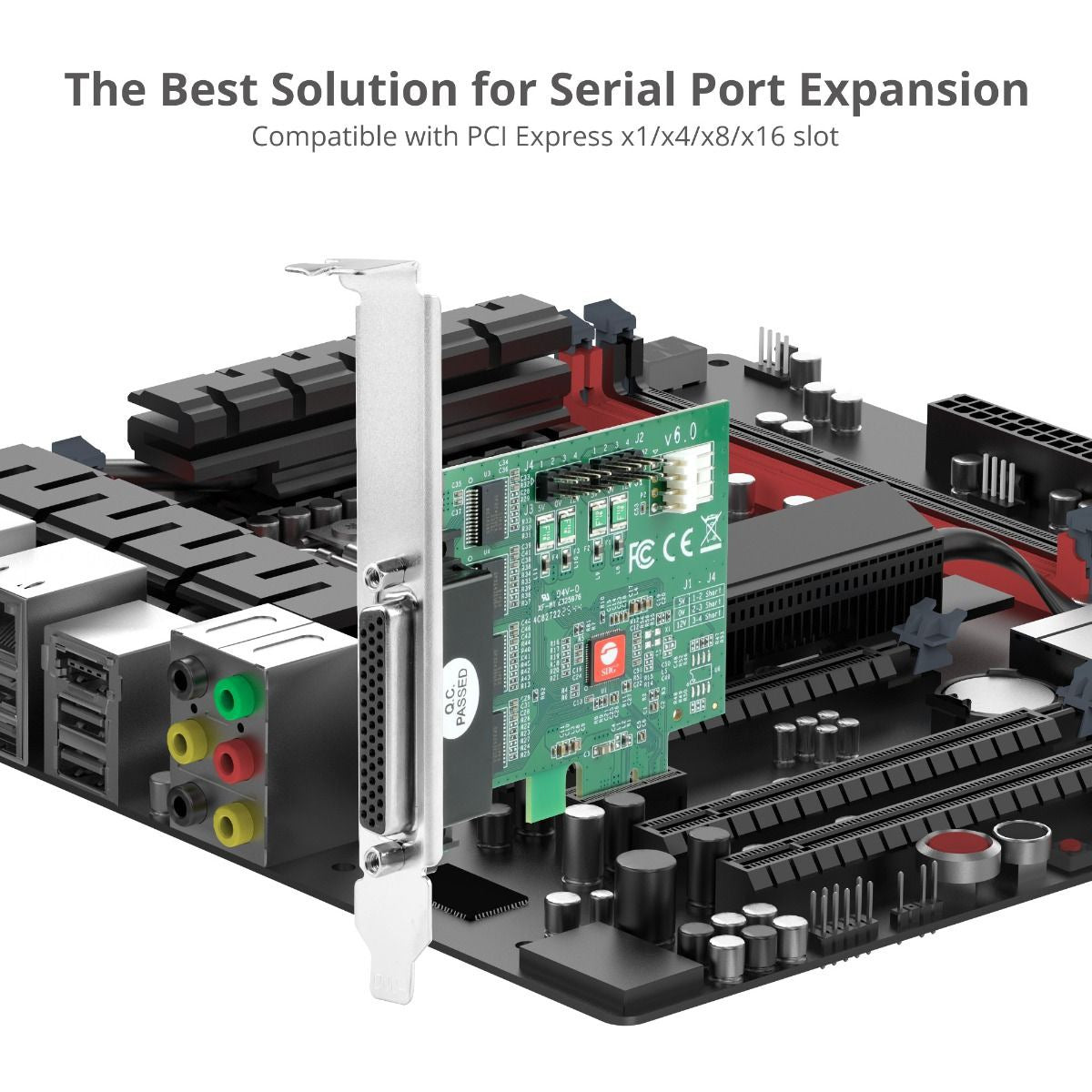 SIIG DP CyberSerial 4-Port RS-232 PCIe Card for Industrial Use