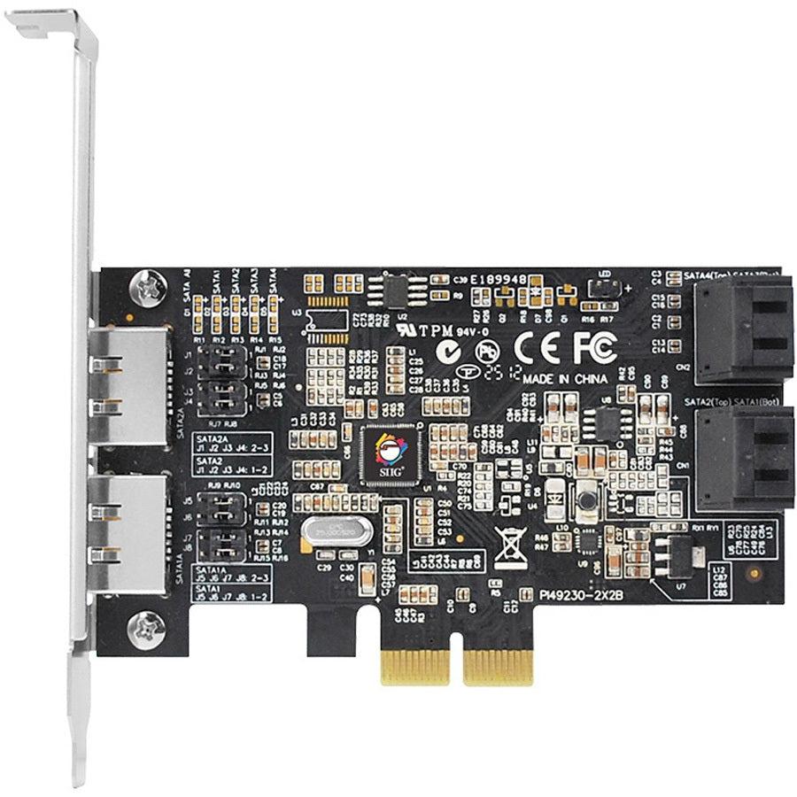 SIIG DP SATA 6Gb/s 4-Port Hybrid PCIe SC-SA0R11-S1