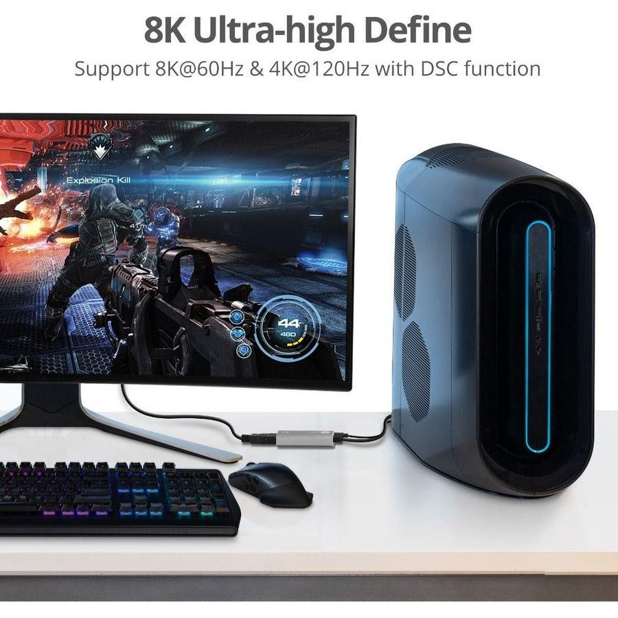 SIIG DisplayPort 1.4 to HDMI Adapter - 8K 60Hz Male to Female CB-DP2611-S1